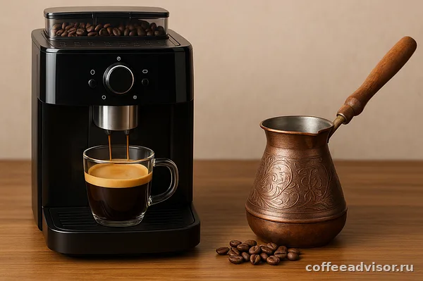 Турка или кофемашина: что выбрать ради вкуса, удобства и утреннего ритуала